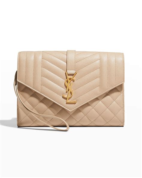 ysl envelope flap pouch clutch|ysl monogram clutch sale.